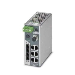 2989556 Phoenix Contact - Industrial Ethernet Switch - FL SWITCH SMN 6TX/2FX SM